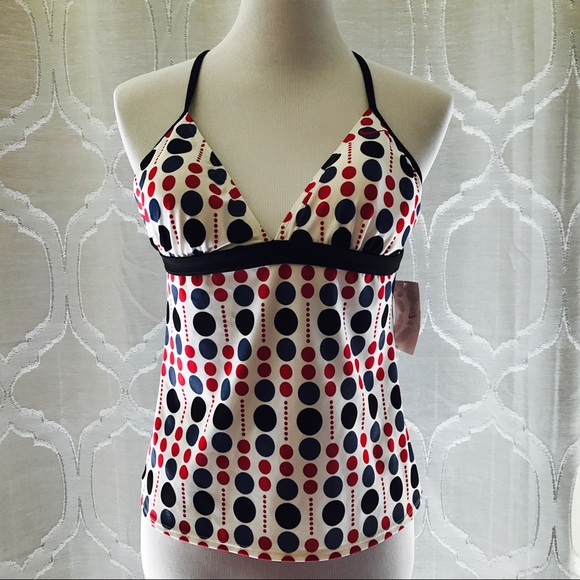 Nike Other - Nike Swim Polka Dot Pattern Tankini Top Swimsuit